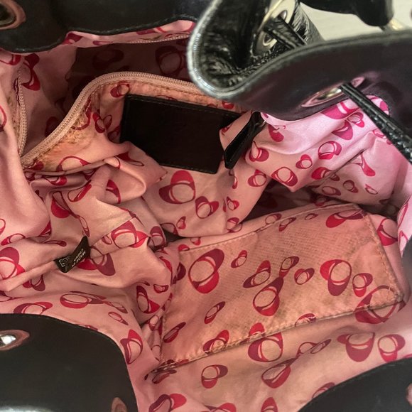 Coach black patent leather poppy mini bag - Picture 13 of 13